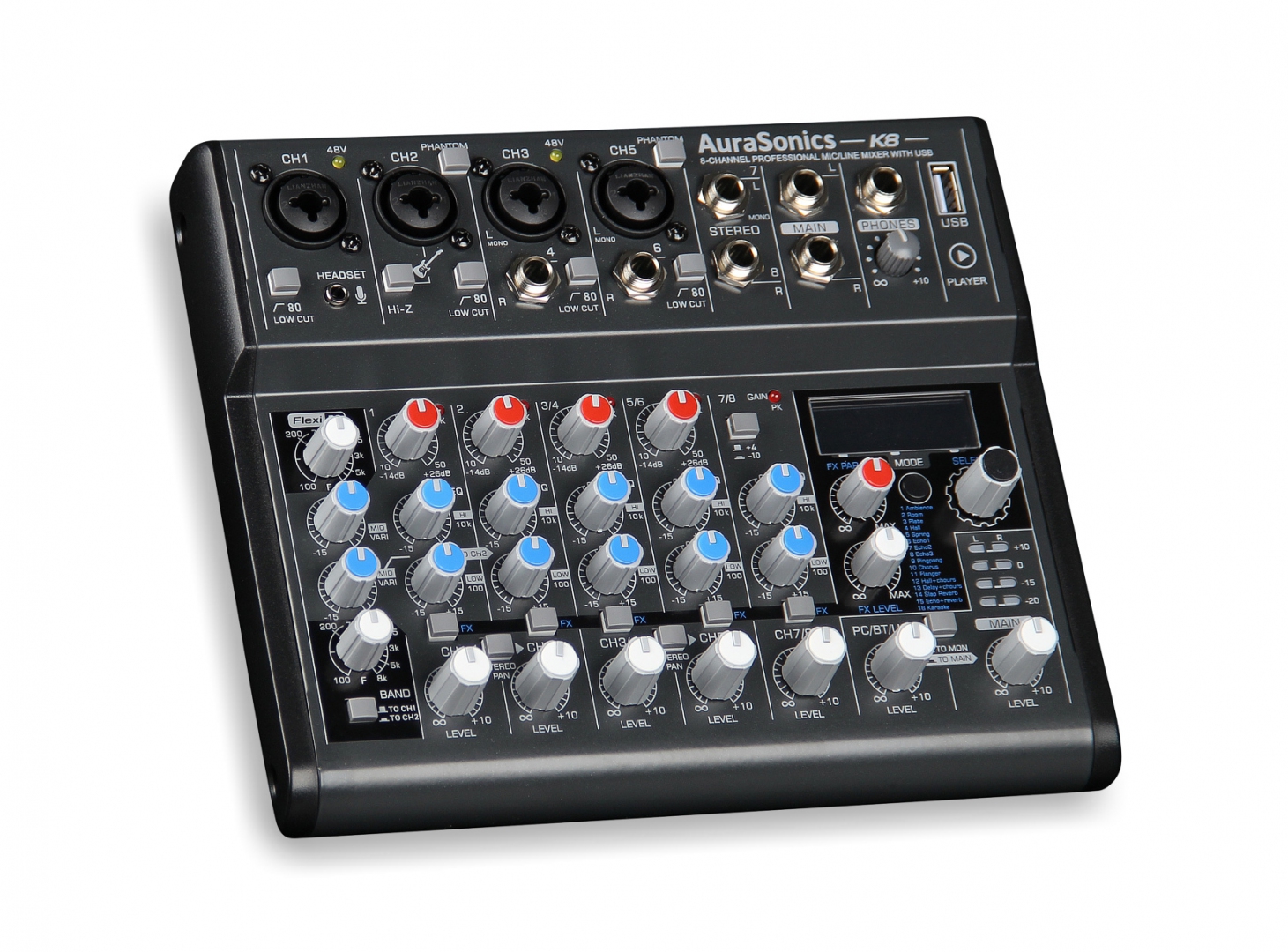 AuraSonics K8 компактный микшерный пульт в Таштаголе