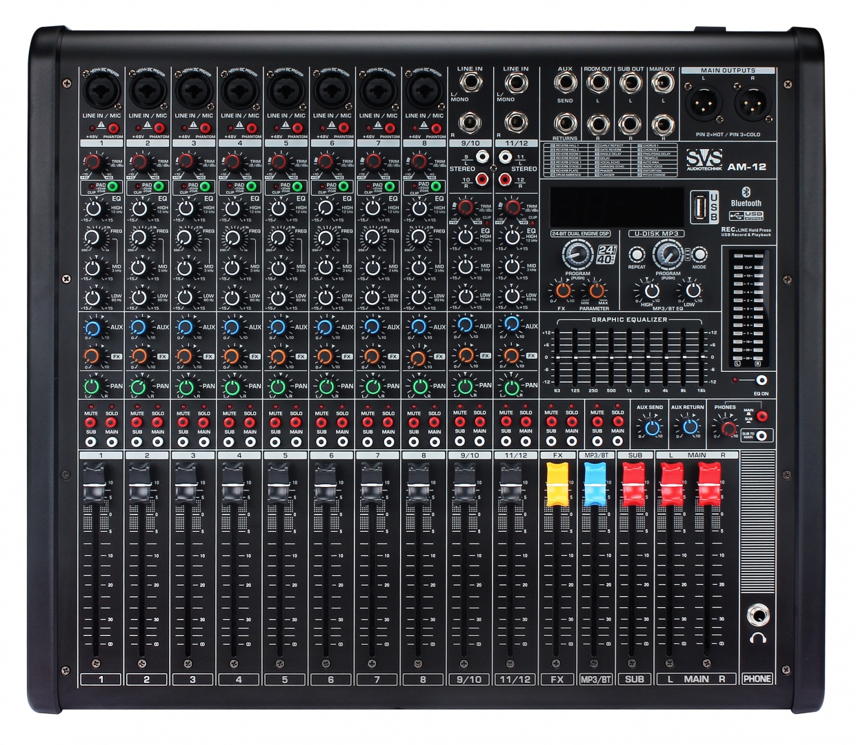 SVS Audiotechnik mixers AM-12 Микшерный пульт аналоговый, 12-канальный в Таштаголе