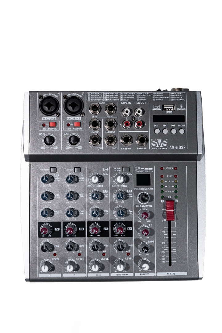 SVS Audiotechnik mixers AM-6 DSP Микшерный пульт аналоговый, 6-канальный SVS Audiotechnik mixers в Таштаголе